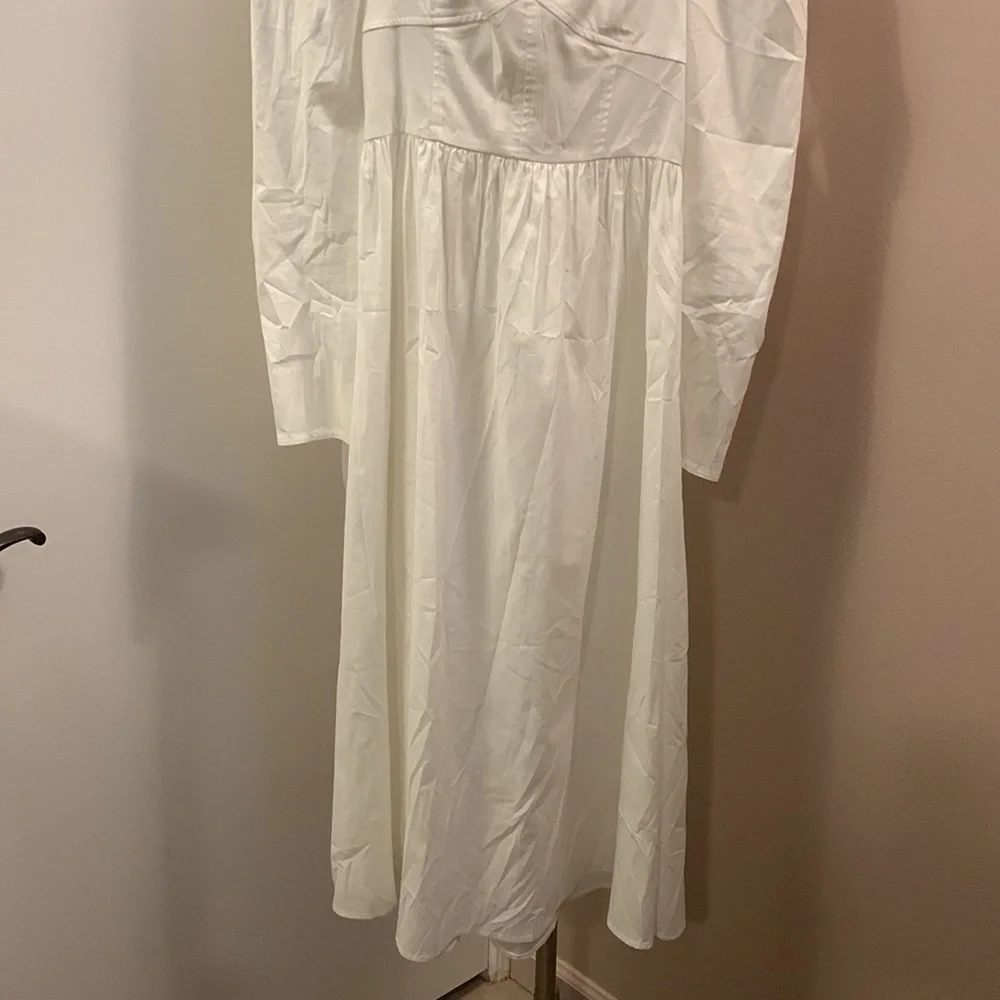 Reformation Luce Corset drop waist Dress White size 2 bridal - Picture 6 of 16